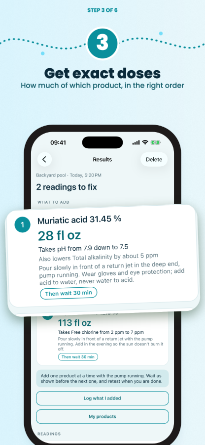Exact product doses in the right order