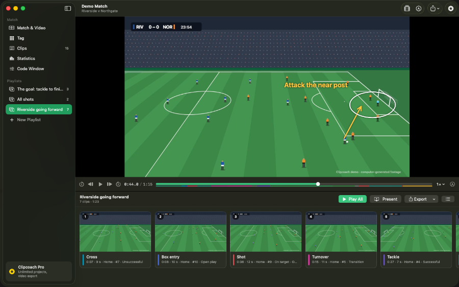 Export highlights and reports