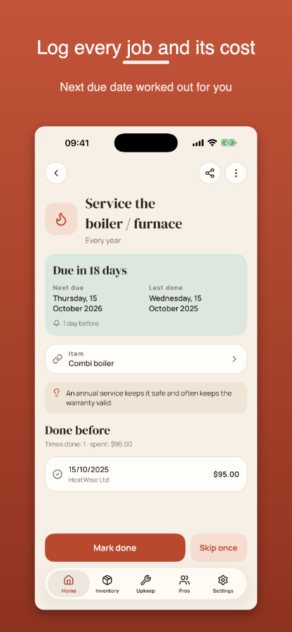 Find a contractor and past jobs