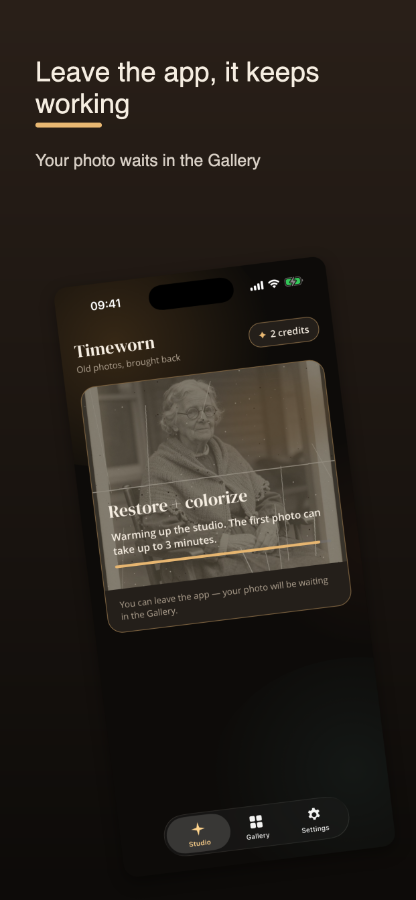 Slide to compare before and after
