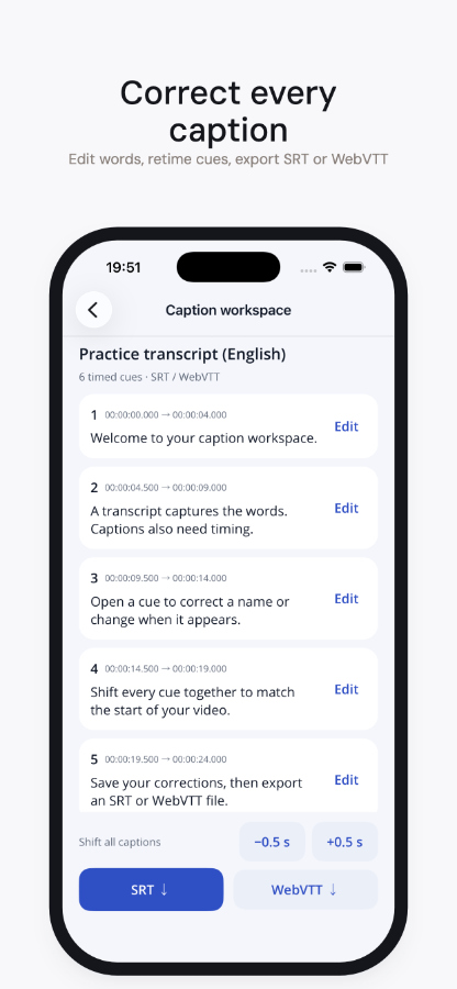Translate speech into English
